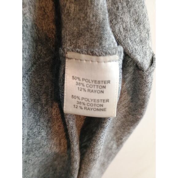 Rebecca Taylor Dress Womens Gray Ruffle Stretch Minimalist Babydoll Casual Mini - Picture 5 of 6